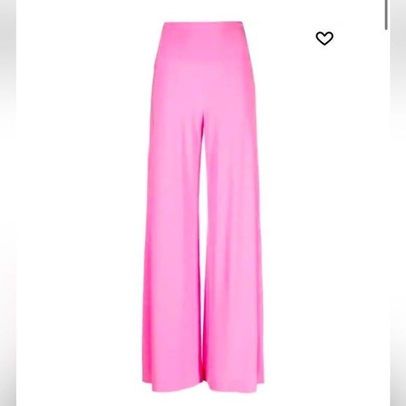 Norma Kamali Wide Leg Trousers Medium Orchid Pink - Picture 7 of 16